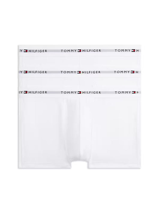 Tommy Hilfiger 3 Pack Signature Logo Cotton Stretch Trunks