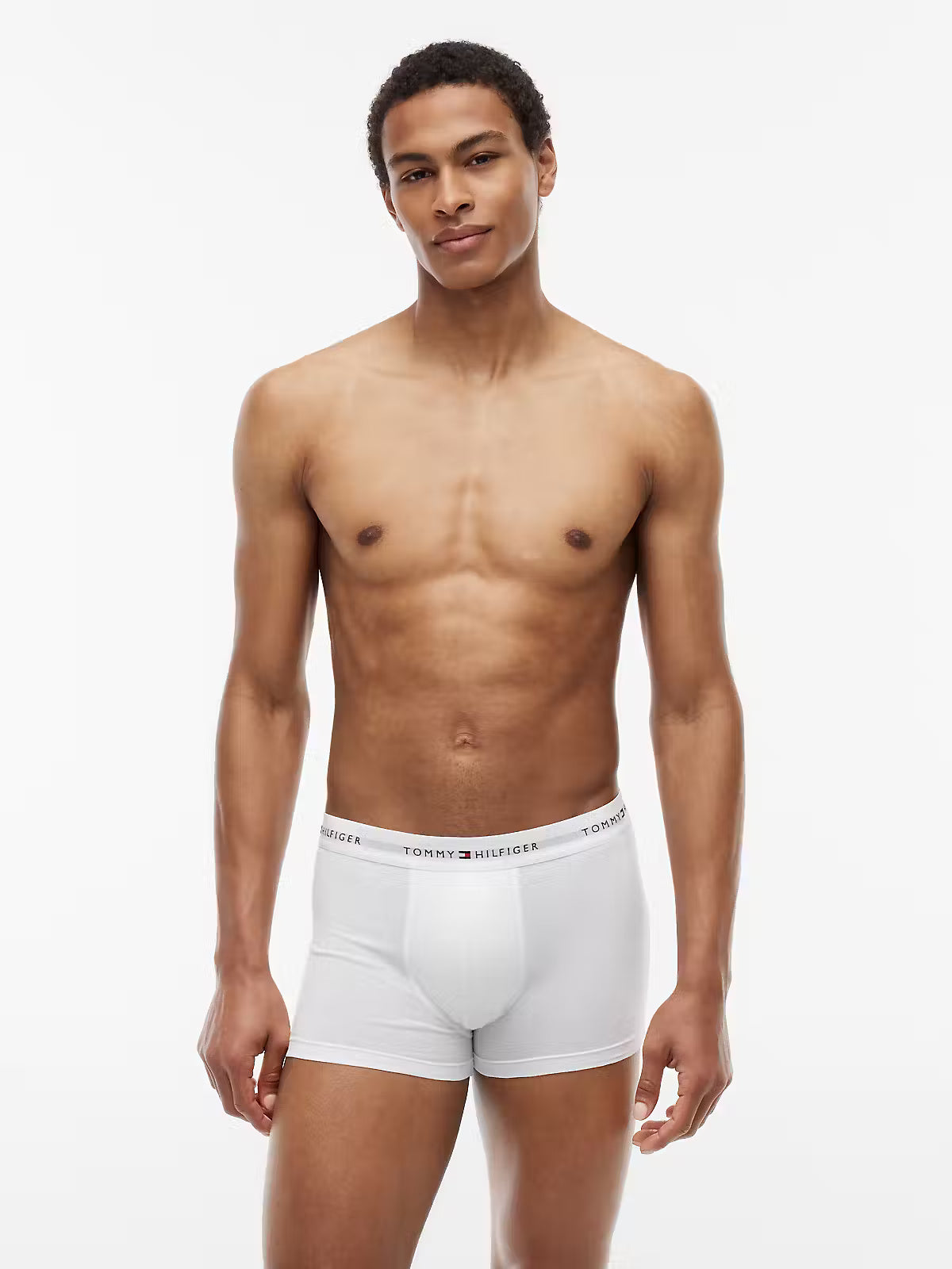 Tommy Hilfiger 3 Pack Signature Logo Cotton Stretch Trunks
