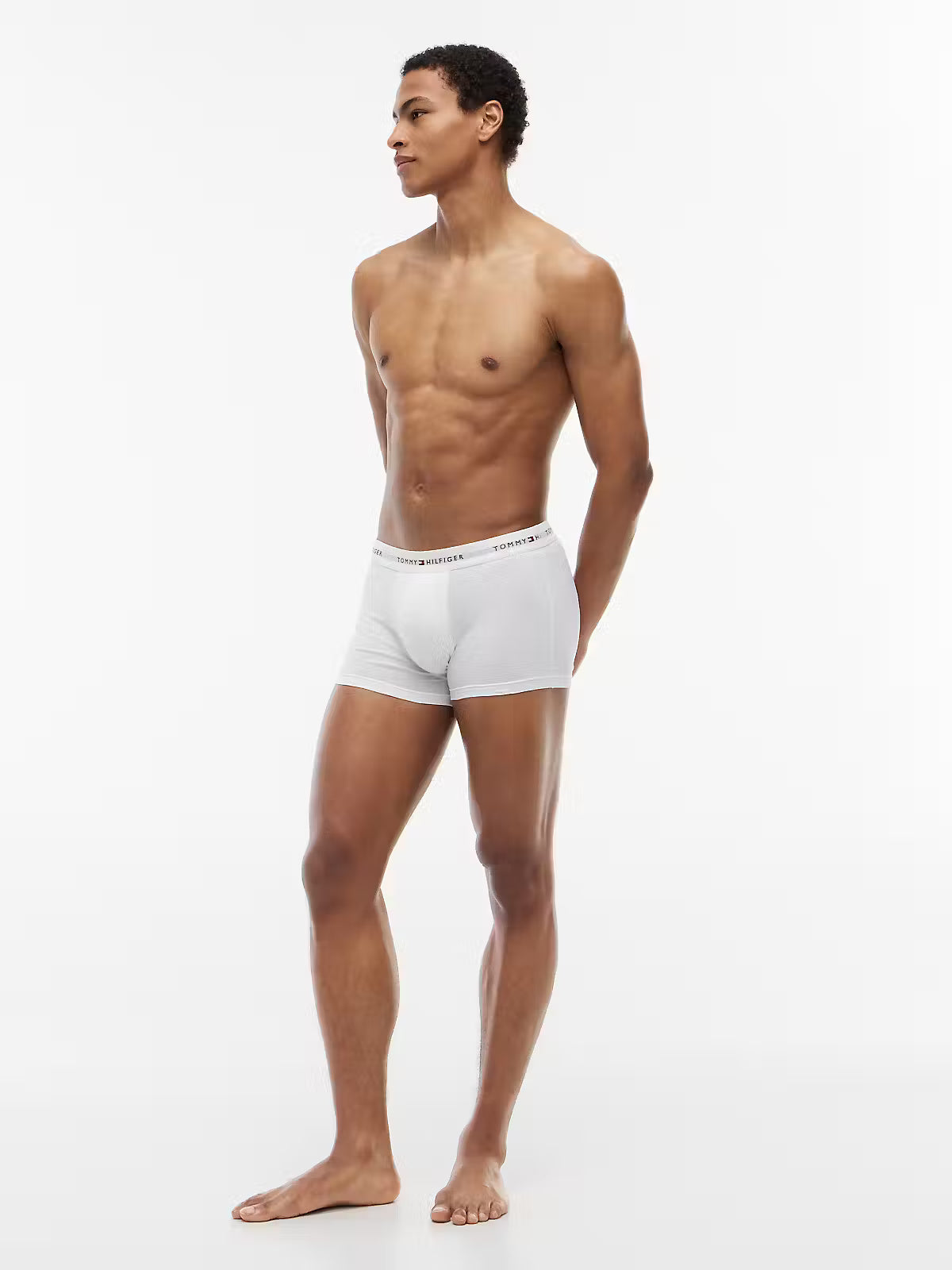 Tommy Hilfiger 3 Pack Signature Logo Cotton Stretch Trunks
