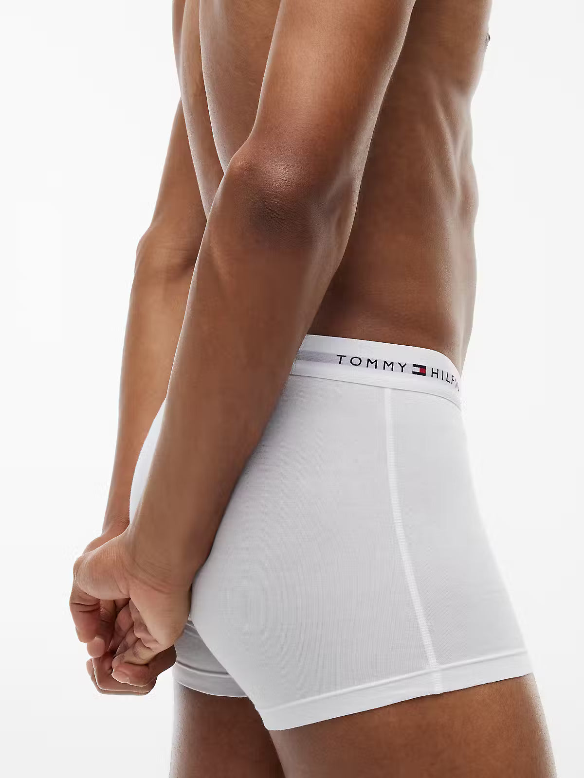 Tommy Hilfiger 3 Pack Signature Logo Cotton Stretch Trunks