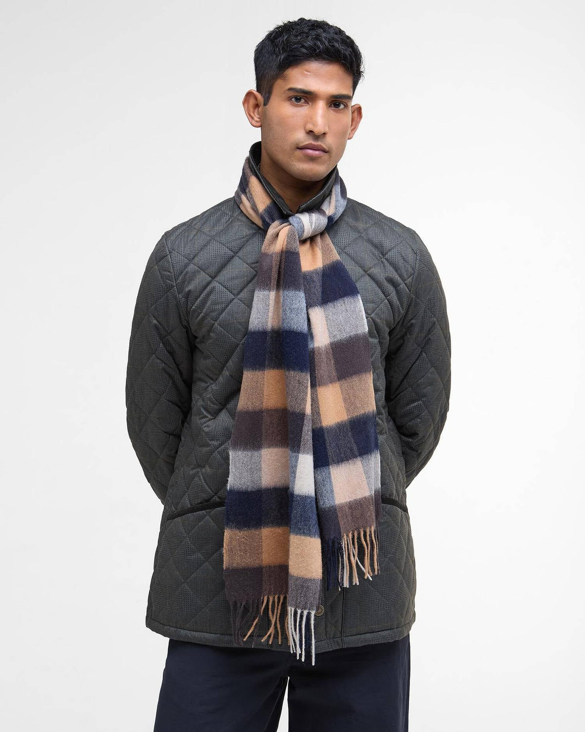 Barbour Large Tattersall Scarf - Autumn Dress