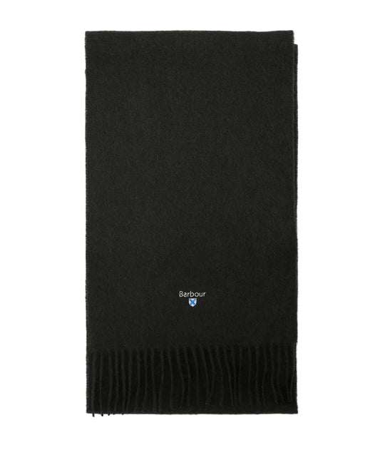 Barbour Plain Lambswool Scarf - Forest Green