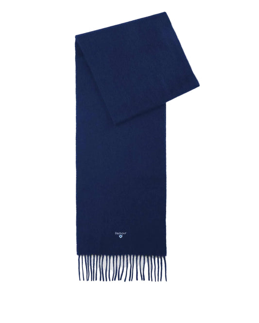 Barbour Plain Lambswool Scarf - Classic Navy