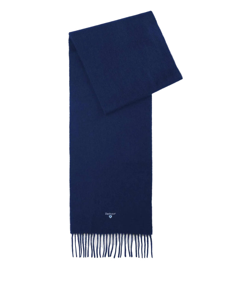 Barbour Plain Lambswool Scarf - Classic Navy