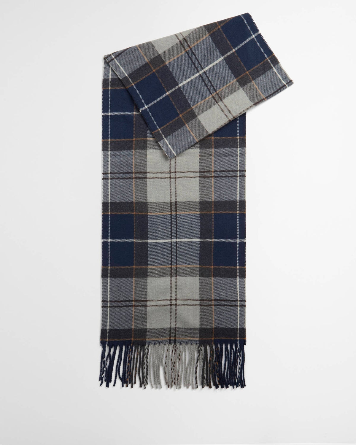 Barbour Galingale Tartan Scarf - Grey Midnight Tartan