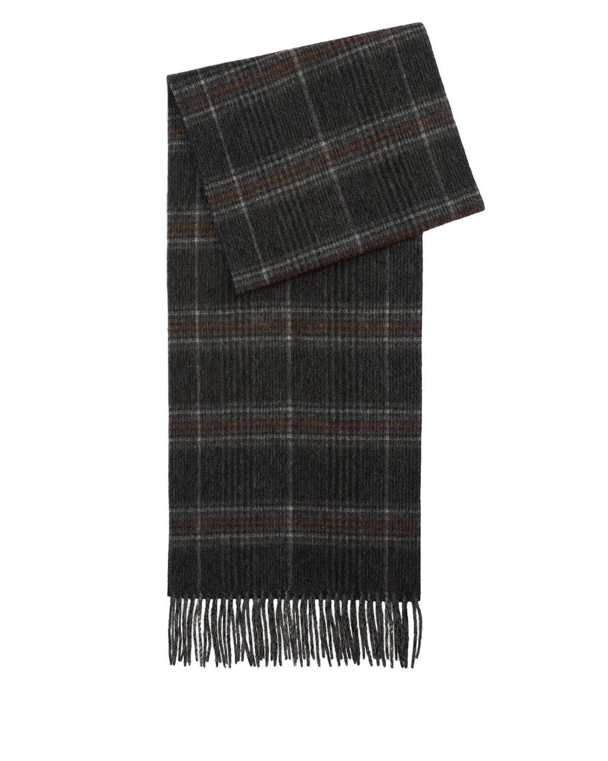 Barbour Marsden Reversible Lambswool Scarf - Grey/Navy