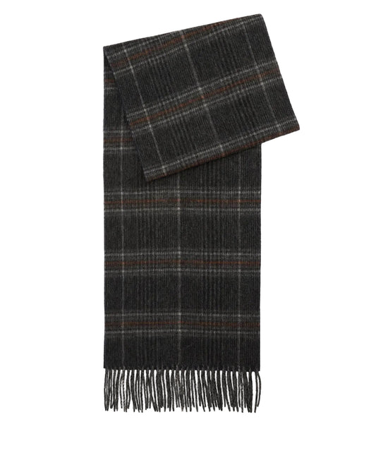 Barbour Marsden Reversible Lambswool Scarf - Grey/Navy