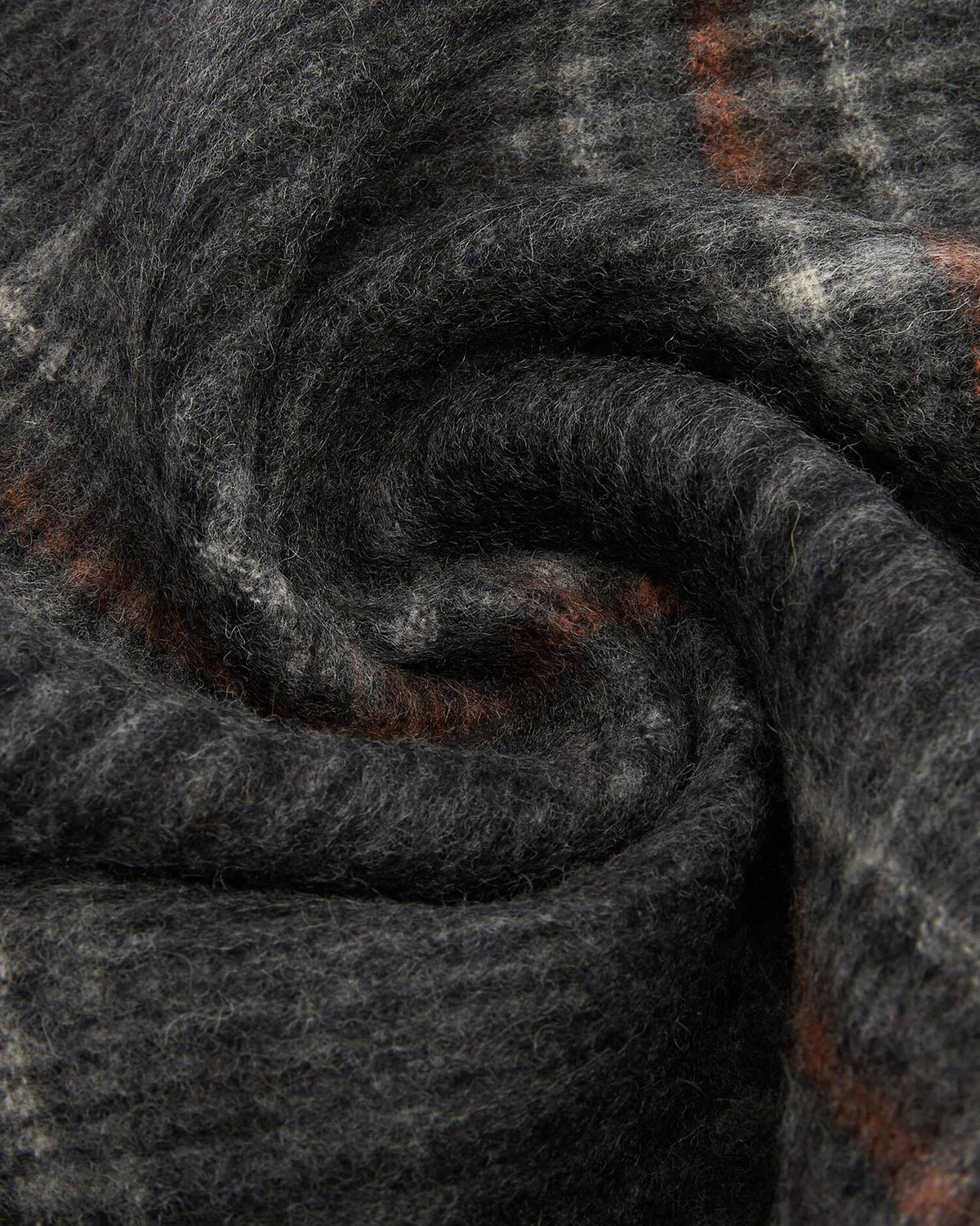 Barbour Marsden Reversible Lambswool Scarf - Grey/Navy