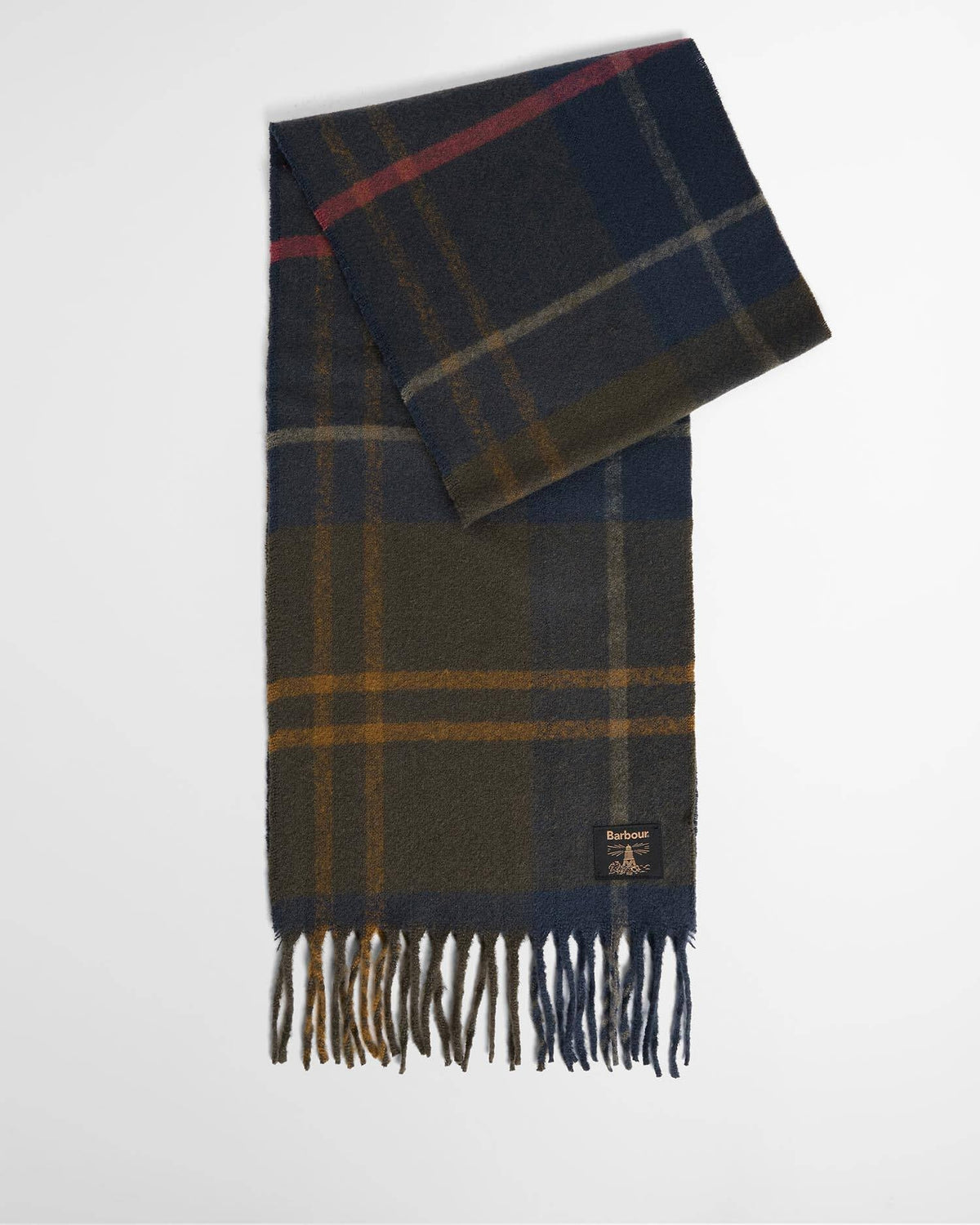 Barbour Yorklane Tartan Scarf - Shadow Classic Tartan