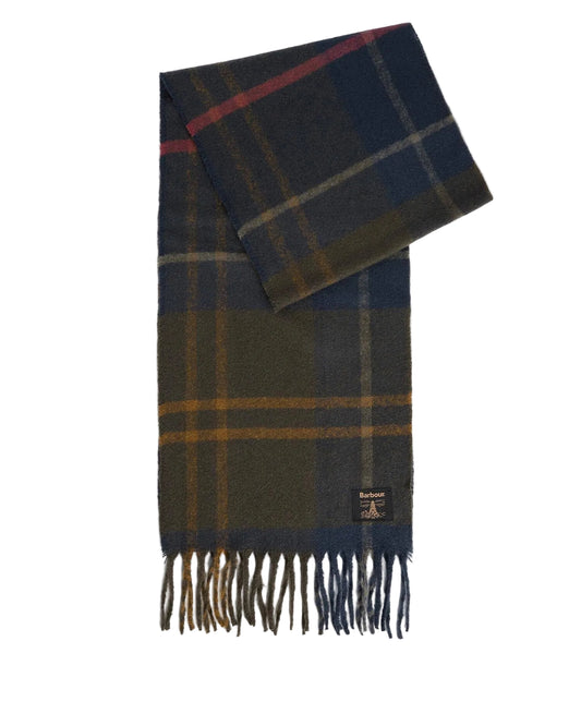 Barbour Yorklane Tartan Scarf - Shadow Classic Tartan