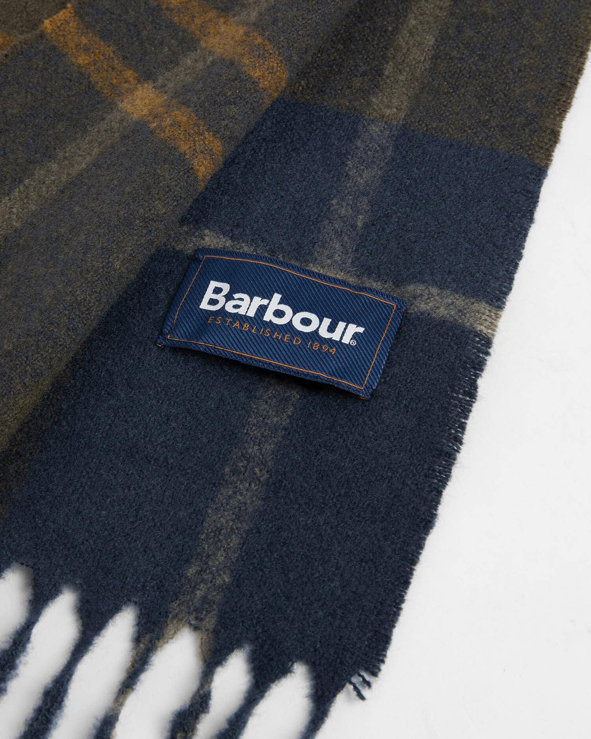 Barbour Yorklane Tartan Scarf - Shadow Classic Tartan