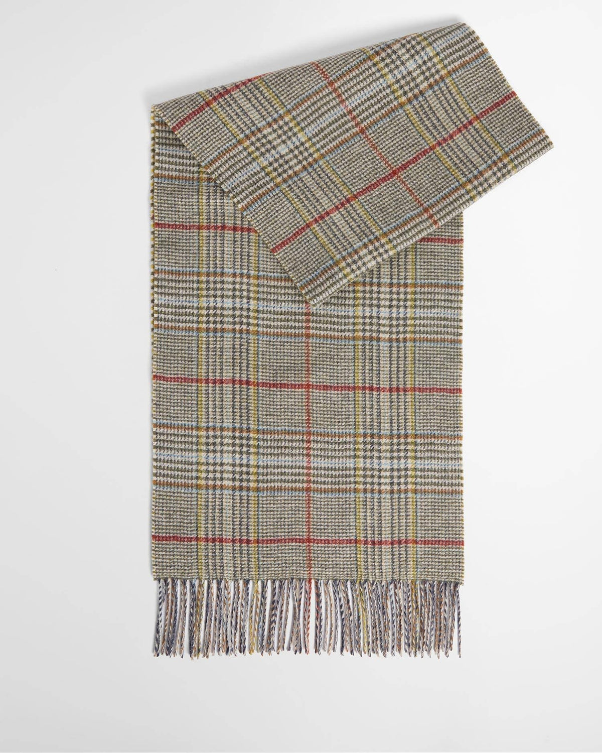 Barbour Macklow Reversible Wool Scarf - Tweed Multi