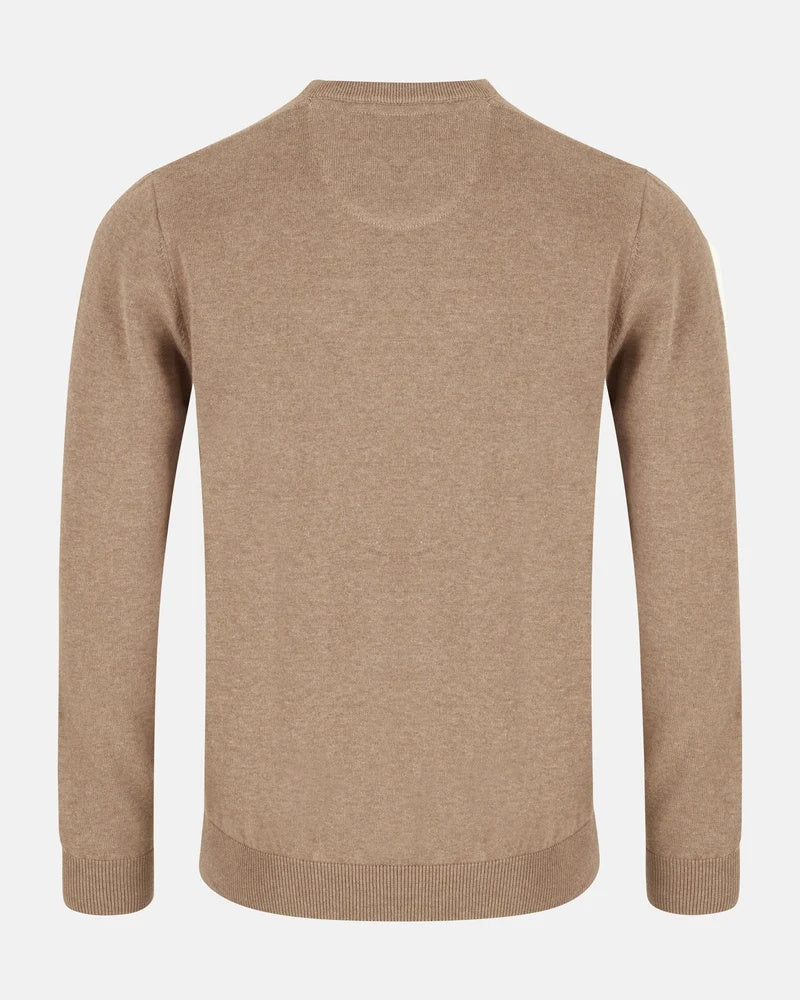 Andre Valencia V-Neck Jumper – Camel