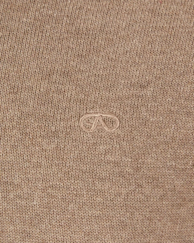 Andre Valencia V-Neck Jumper – Camel