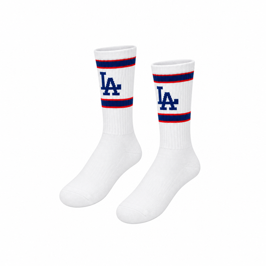 New Era LA Dodgers MLB Premium White Socks