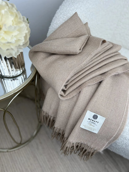 Alpaca Hazlenut Throw