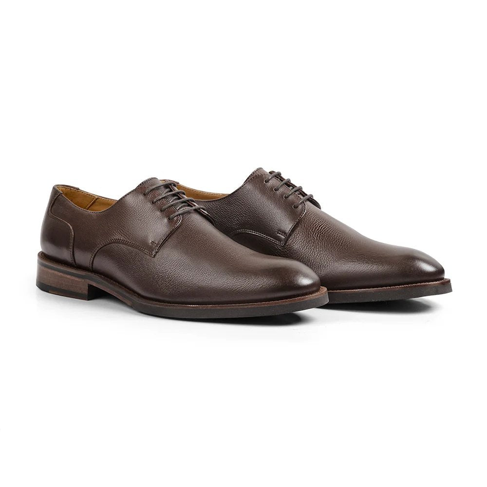 Anatomic Salvatore Leather Brogue Shoe - Coffee