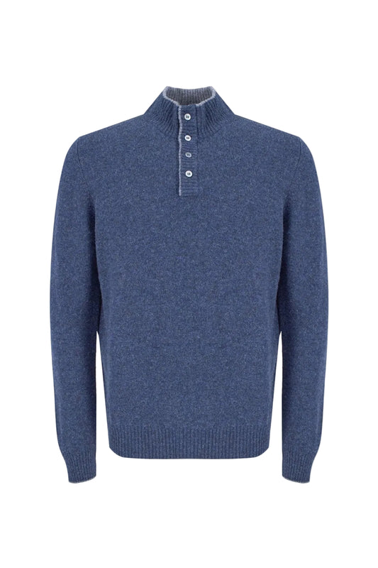 Gran Sasso Wool 1/2 Zip Sweater