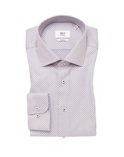 Eterna Modern Fit Shirt in dark brown structured