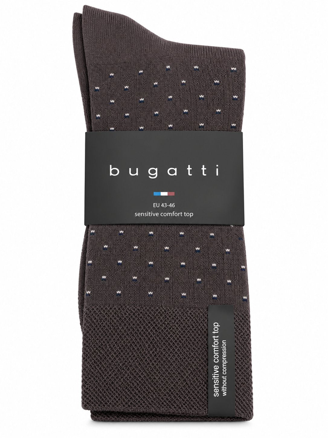 Bugatti 2 Pack Dotted Socks – Chocolate Brown