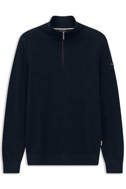 Bugatti Structured Cotton Half Zip
