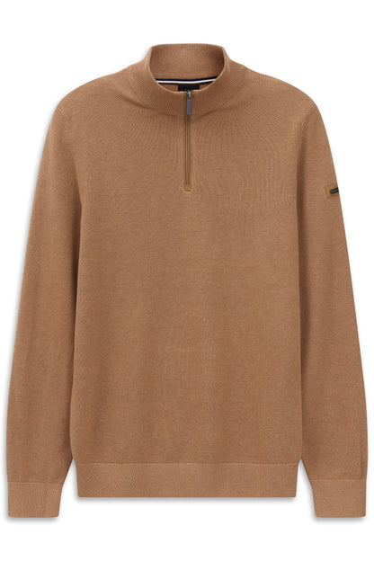 Bugatti Structured Cotton Half Zip