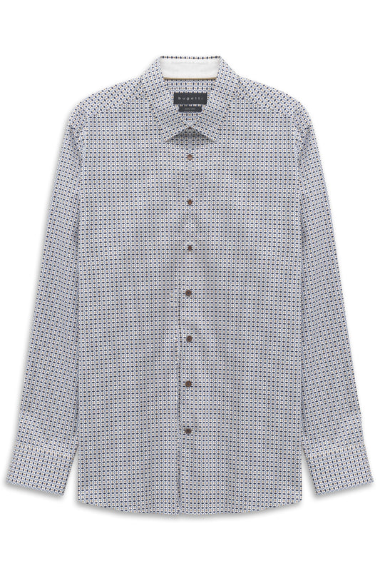 Bugatti Long Sleeve Casual Print Shirt