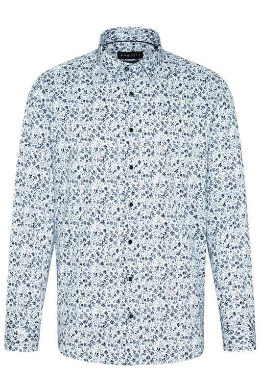 Bugatti Long Sleeve Floral Print Shirt