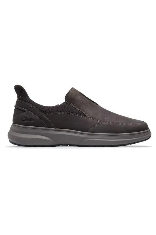 Clarks Mullan Step Leather Slip-On - Dark Brown