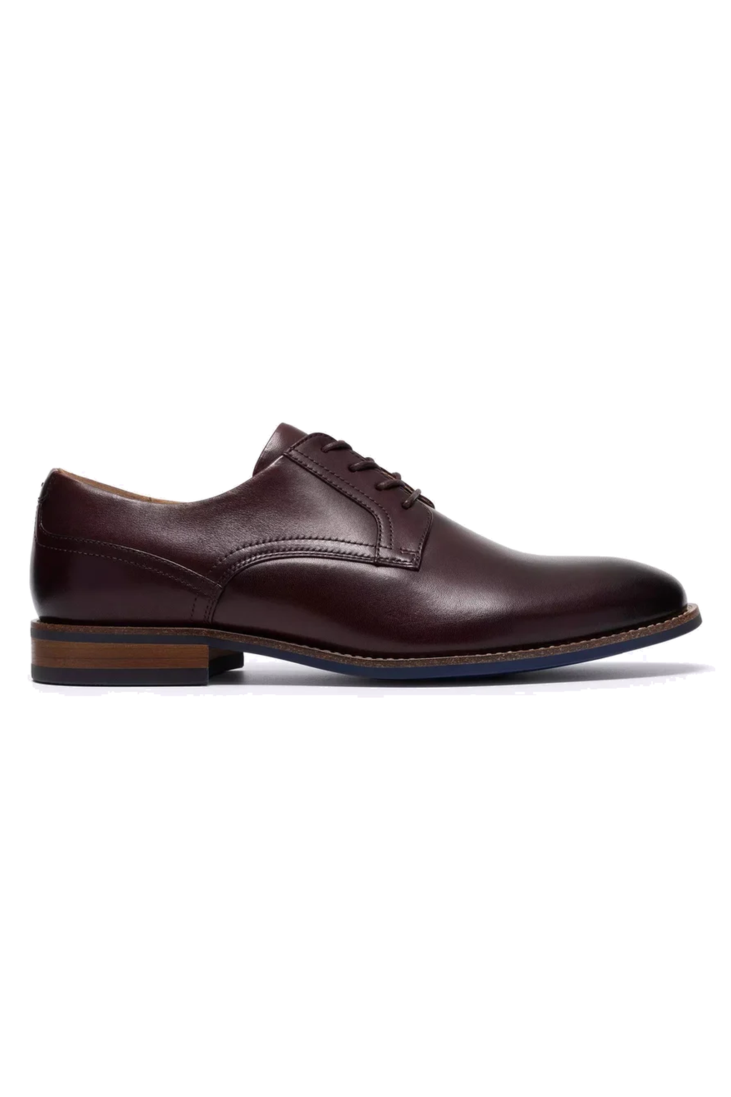 Clarks Bowburn Lace Leather Shoe - Brown