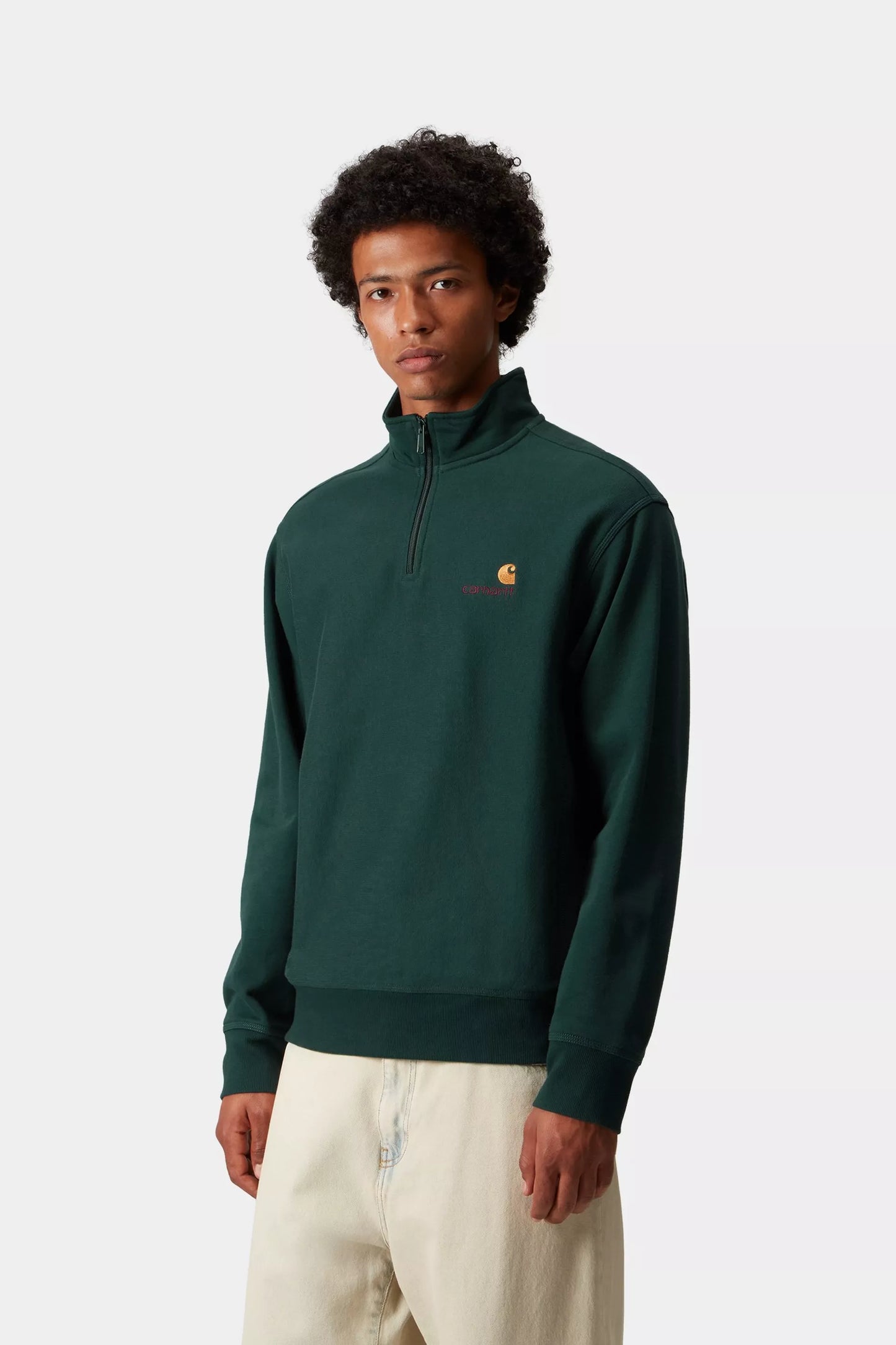 Half Zip American Script Sweatshirt