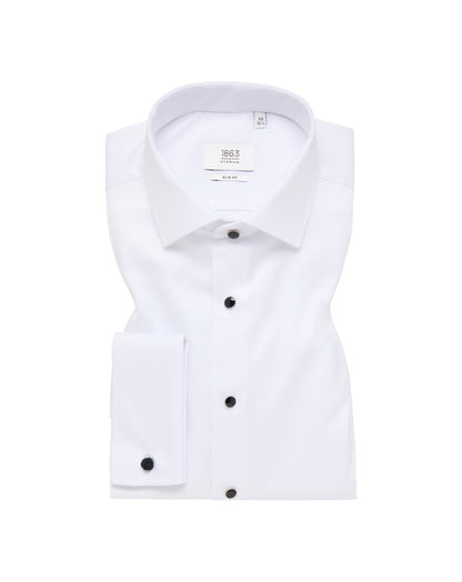 Eterna Slim Fit Twill Double Cuff Shirt