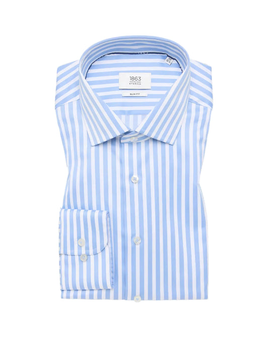 Eterna Stripped Modern Fit Shirt