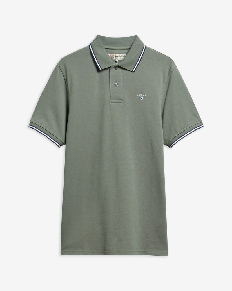 Barbour Fielding Tailored Short-Sleeved Polo Shirt - Agave Green