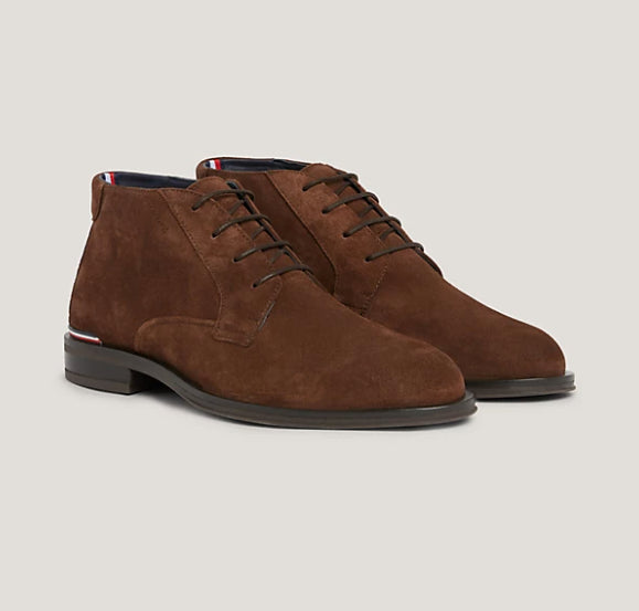 Tommy Hilfiger Suede Lace-Up Boots