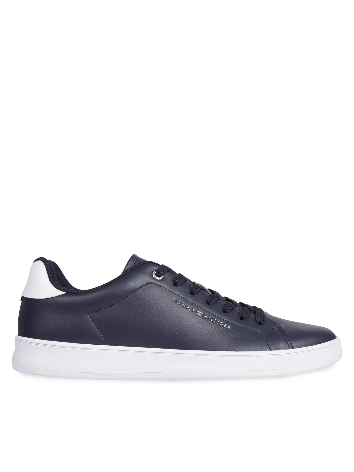 Tommy Hilfiger Contrast Heel Leather Cupsole Trainers