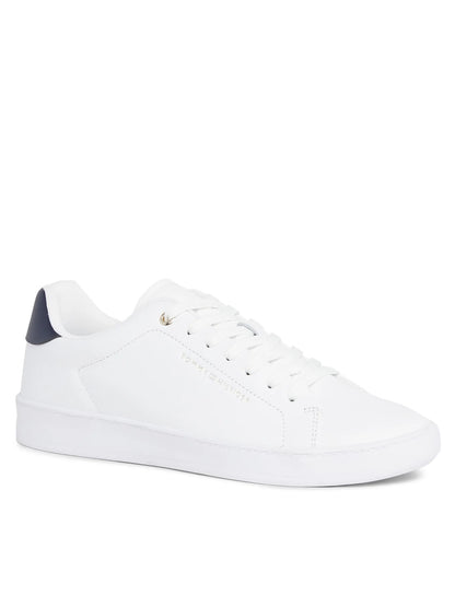 Tommy Hilfiger Contrast Heel Leather Cupsole Trainers