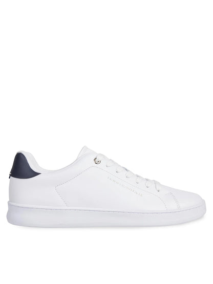 Tommy Hilfiger Contrast Heel Leather Cupsole Trainers