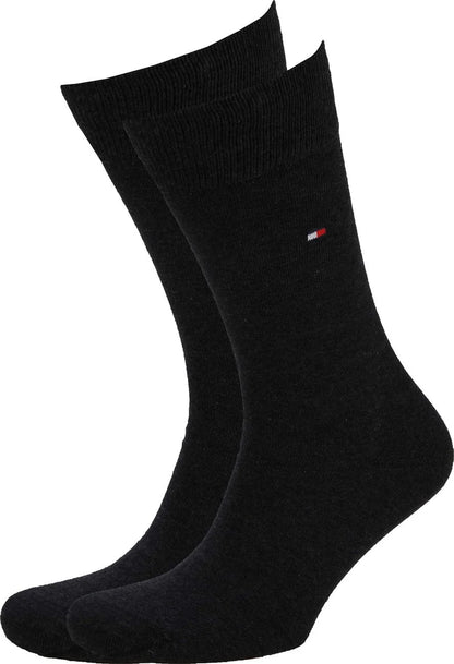 Tommy Hilfiger 2 Pack Flag Embroidery Socks (Size 9 - 12)