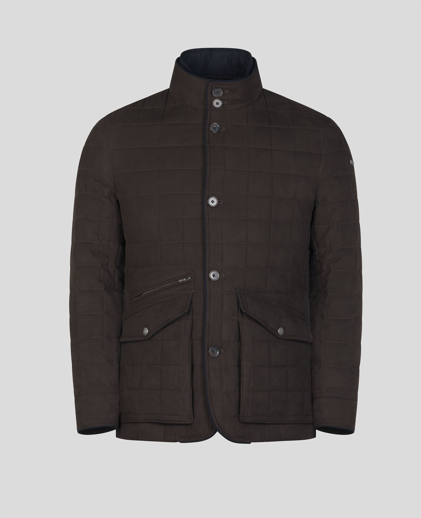 Glenveigh Quilted Jacket in Chocolate Brown