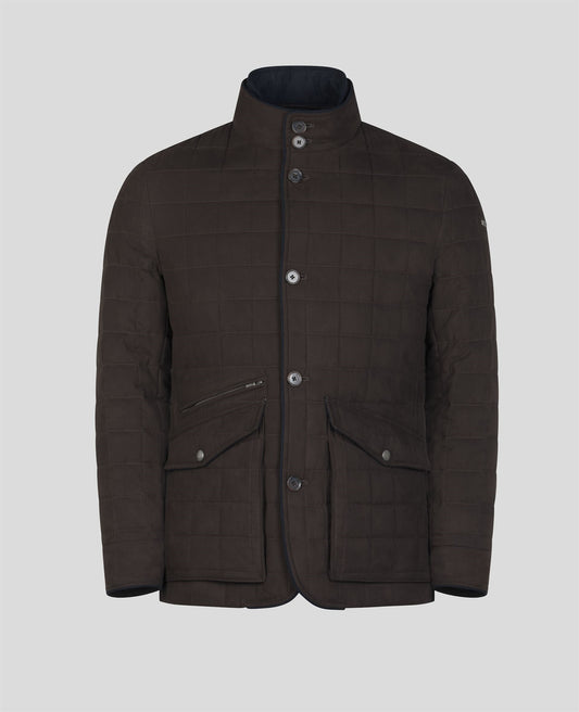 Glenveigh Quilted Jacket in Chocolate Brown