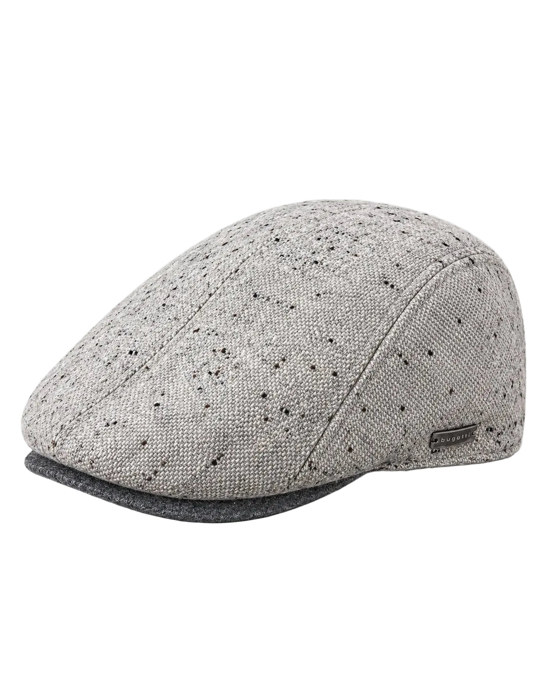 Bugatti Speckled Flat Cap – Grey