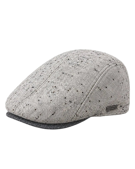 Bugatti Speckled Flat Cap – Grey