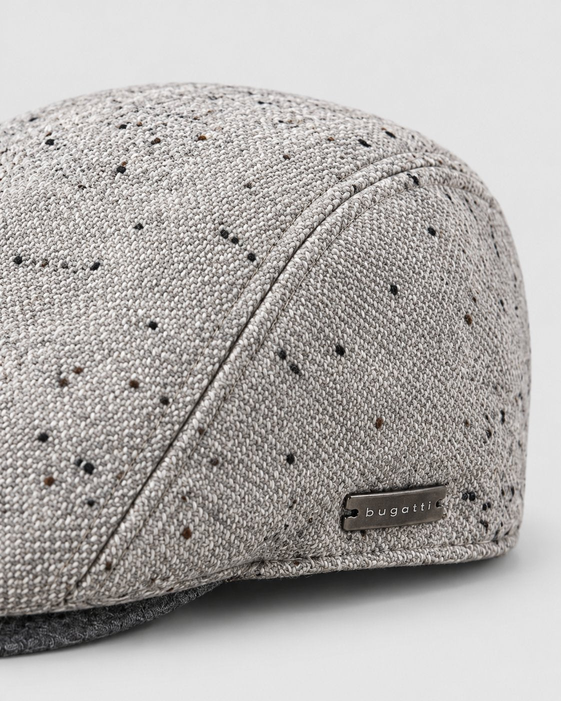 Bugatti Speckled Flat Cap – Grey