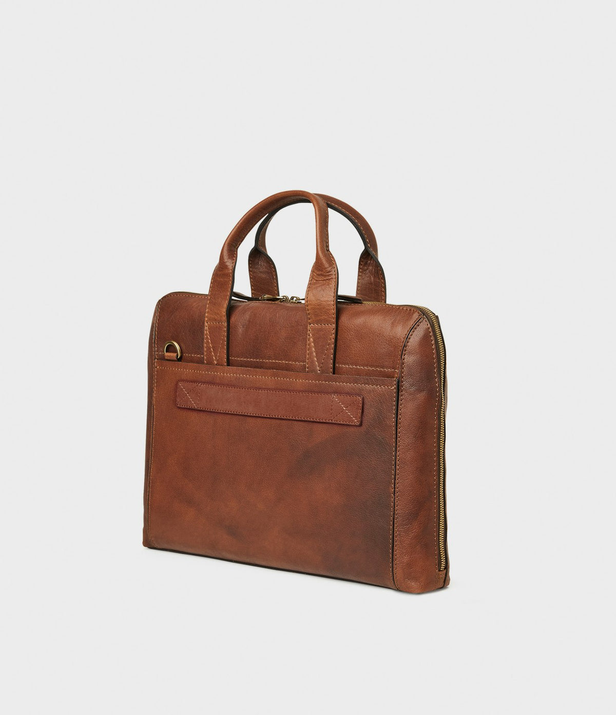 Saddler Gustav computer bag 15" - Mid Brown