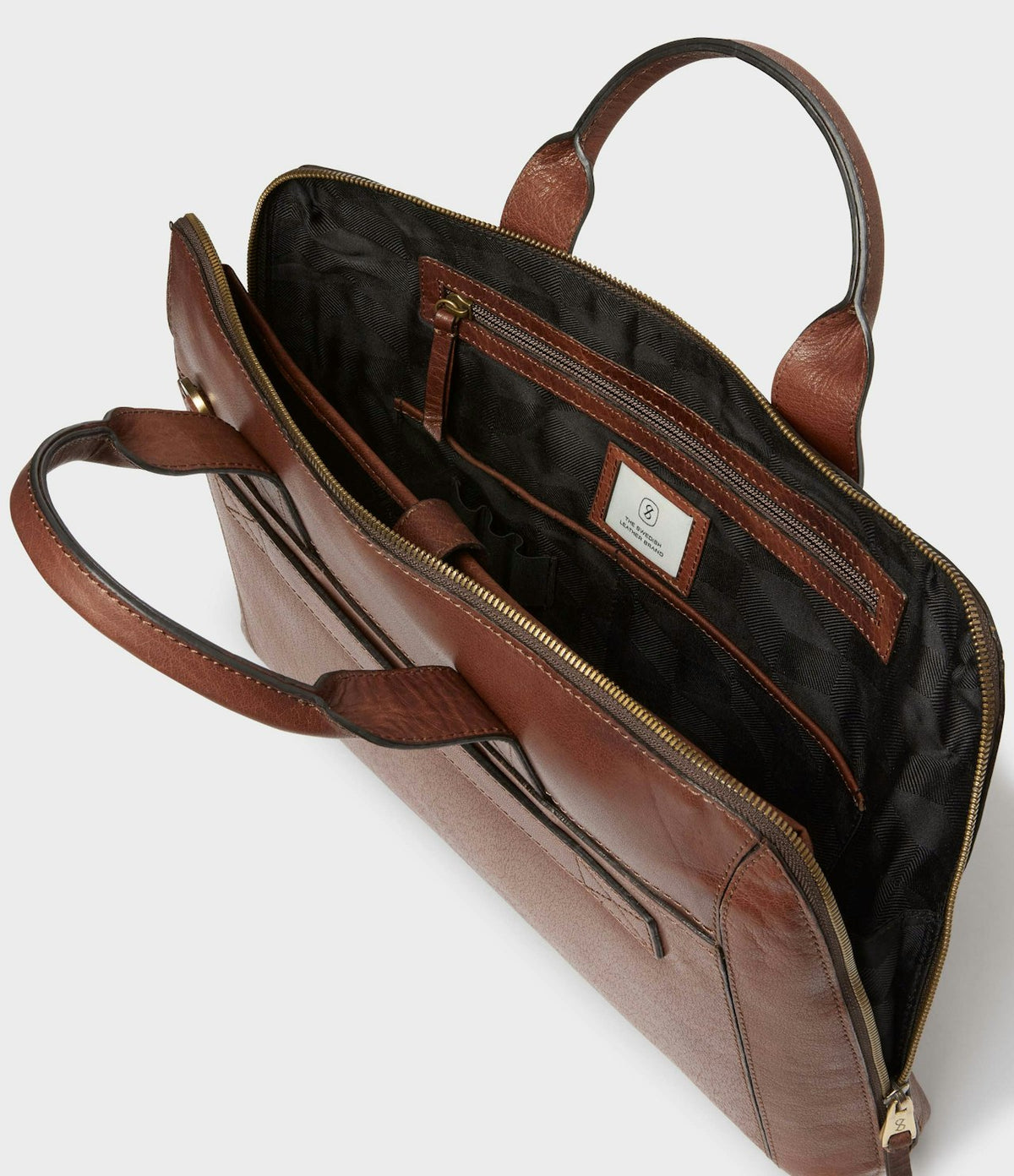 Saddler Gustav computer bag 15" - Mid Brown