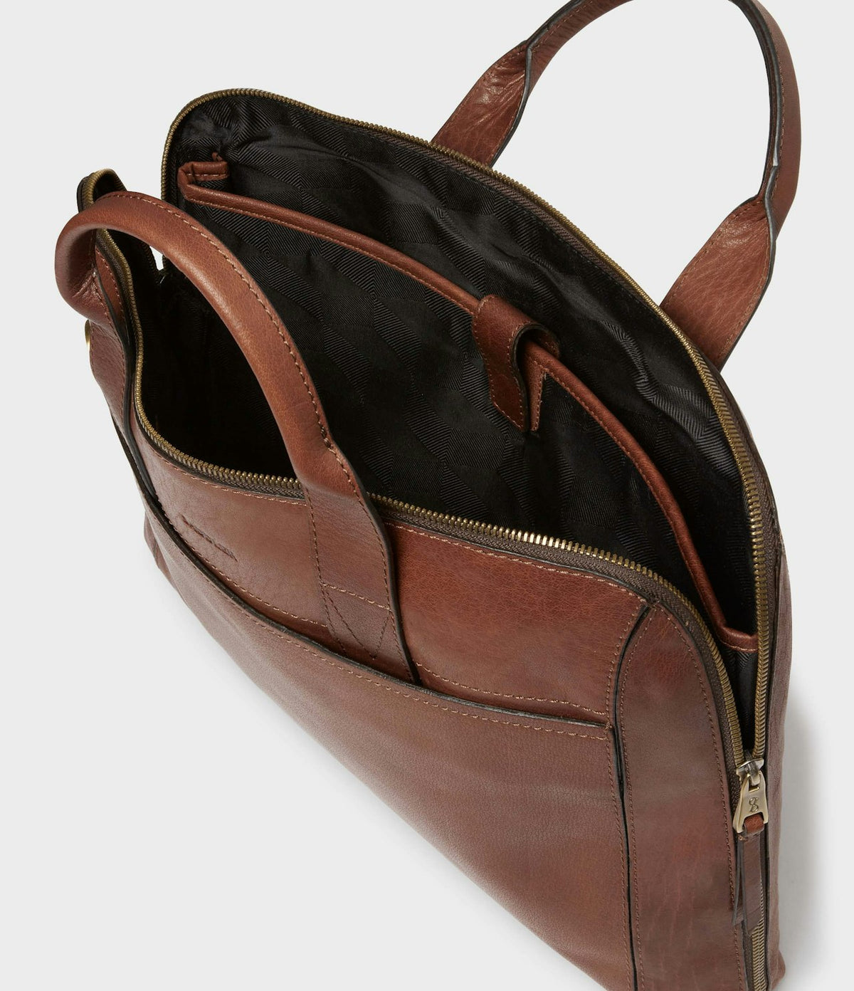 Saddler Gustav computer bag 15" - Mid Brown