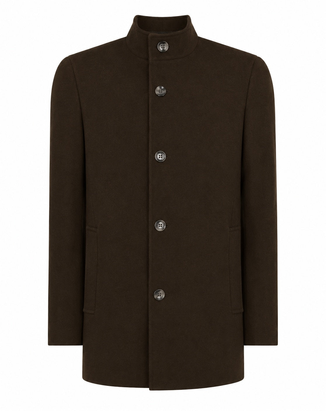 Remus Uomo Jonah Overcoat – Dark Brown