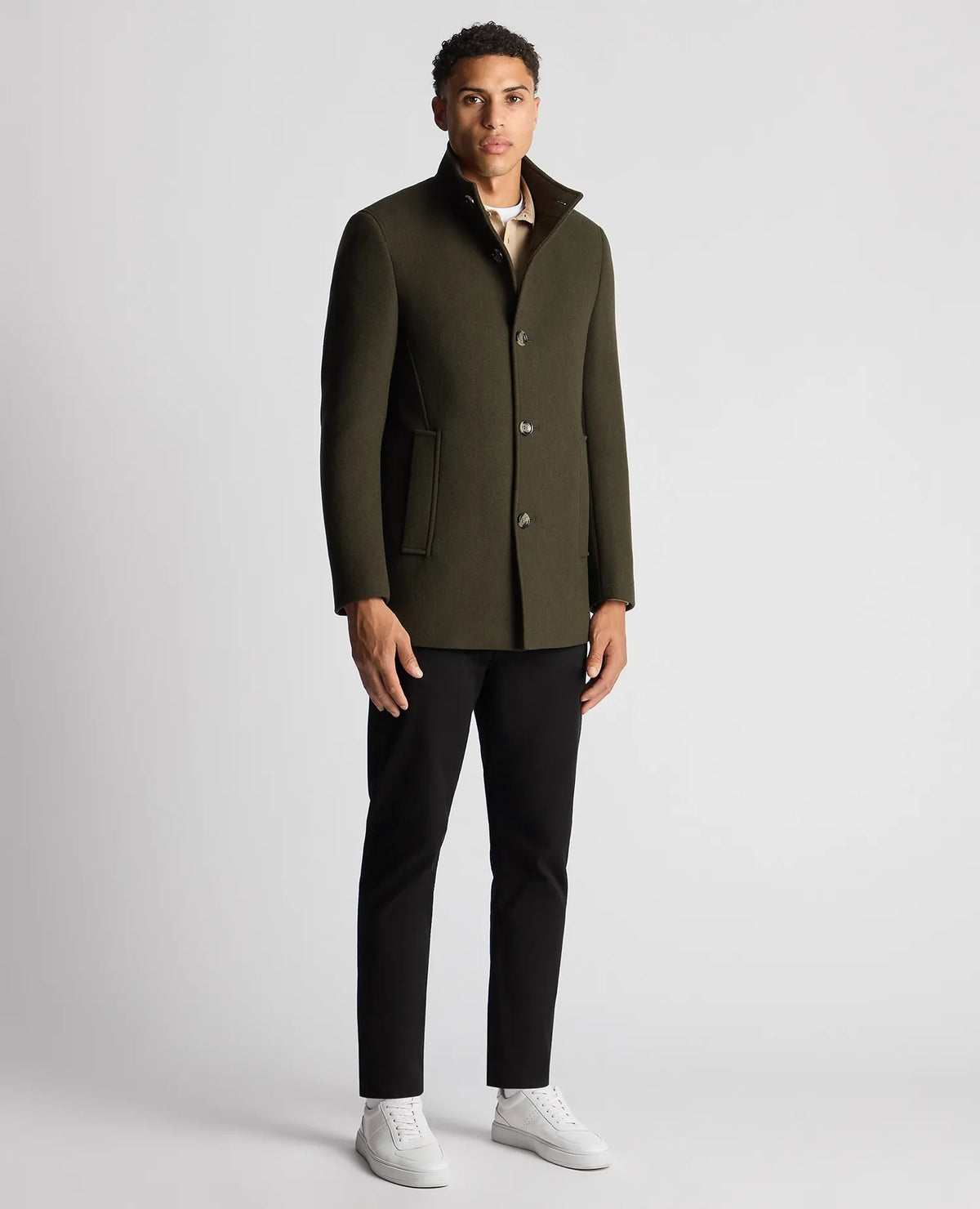 Remus Uomo Jonah Overcoat – Green