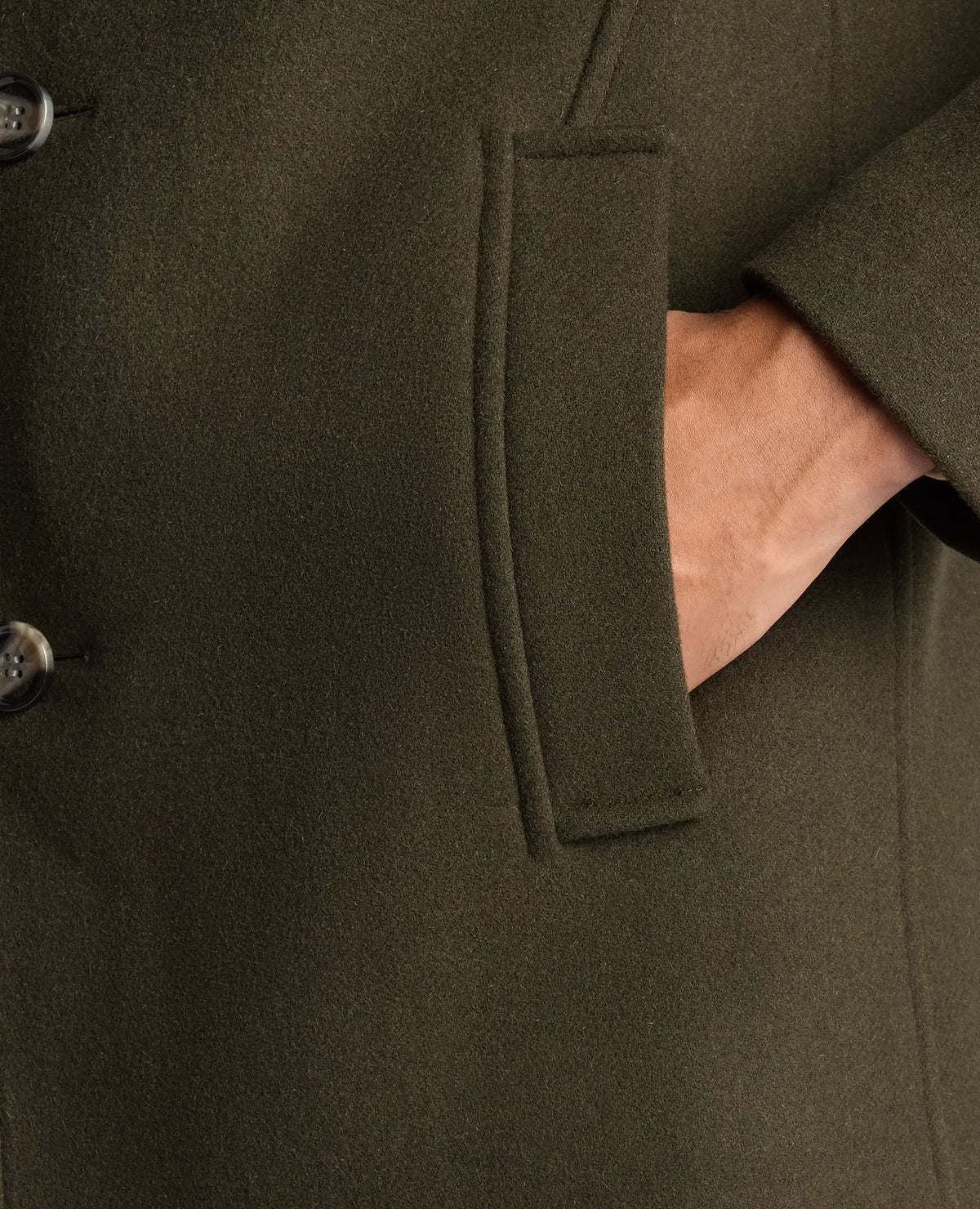 Remus Uomo Jonah Overcoat – Green